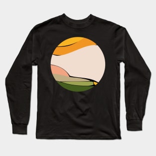 Original abstract modern minimalist design art Long Sleeve T-Shirt